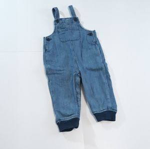 Baby Gap Chambray Denim Overalls Boy 12-18 Months